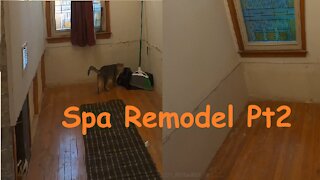 Pluming, electric, and drywall Spa Remodel Pt 2