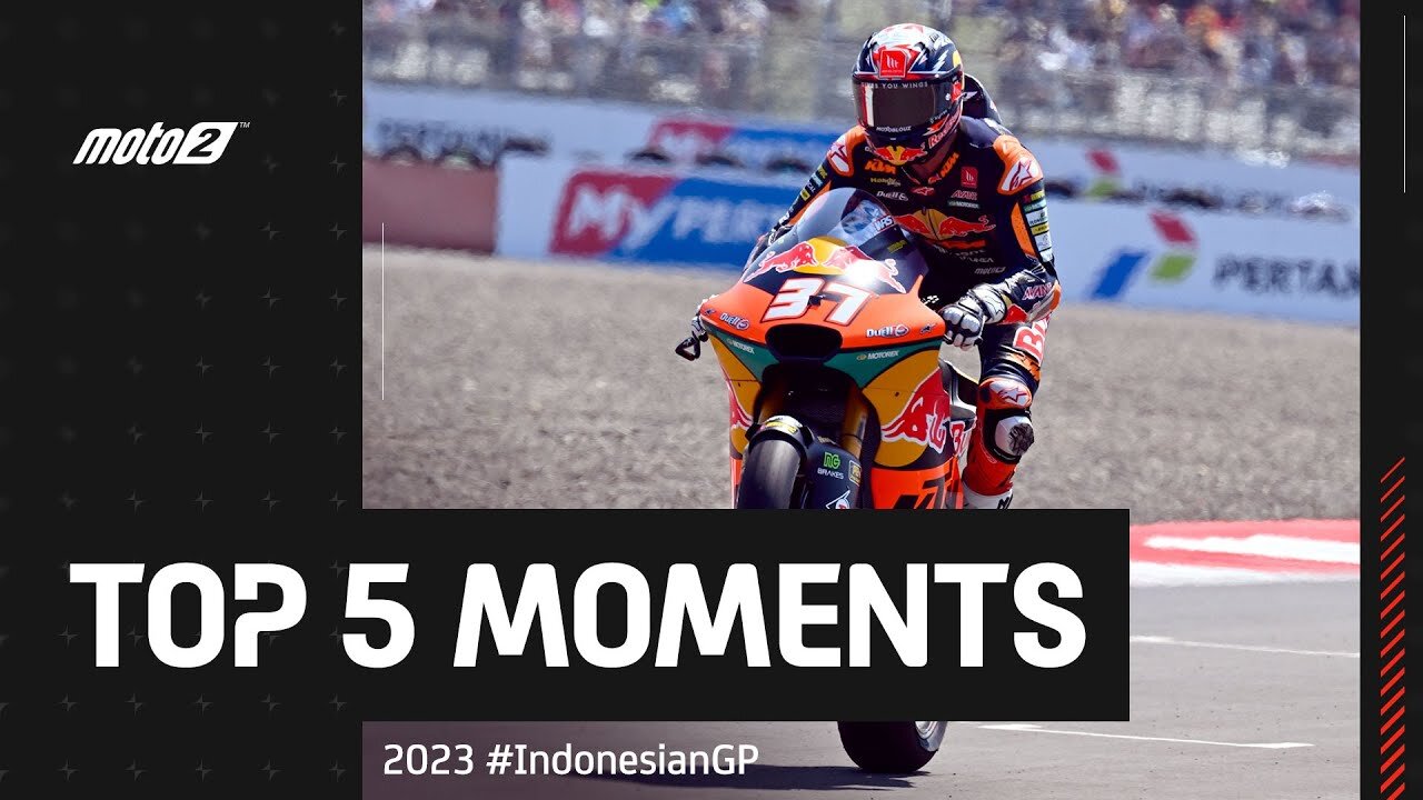 Top 5 Moto 2 moments |2023 Indonesian Gp