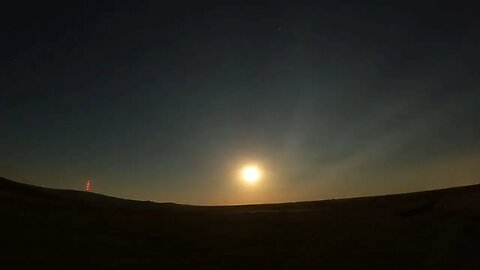 Nightlapse of the moon Dartmoor