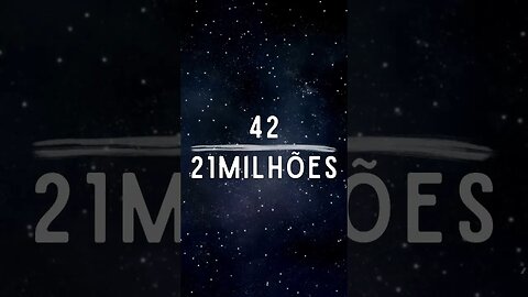 A resposta para quase tudo é 42, para todo o resto: #bitcoin.