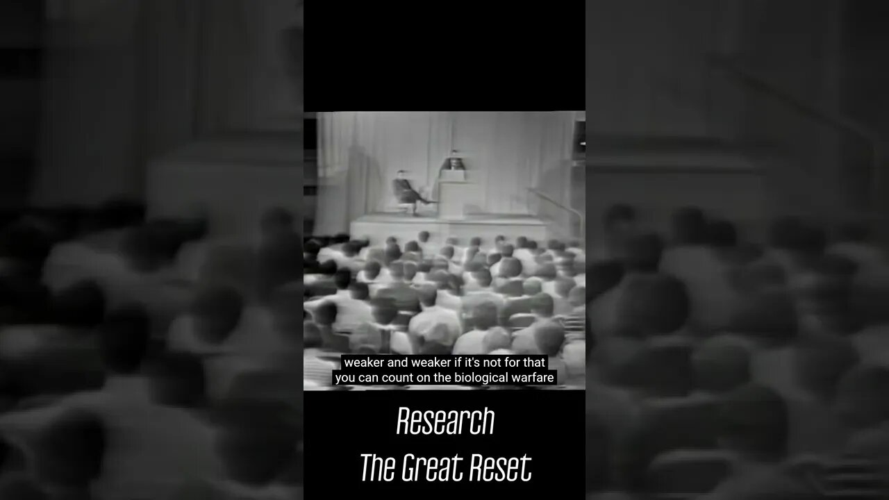 Dr. Paul Ehrlich Speaking on DEPOPULATION at the ISU Armory