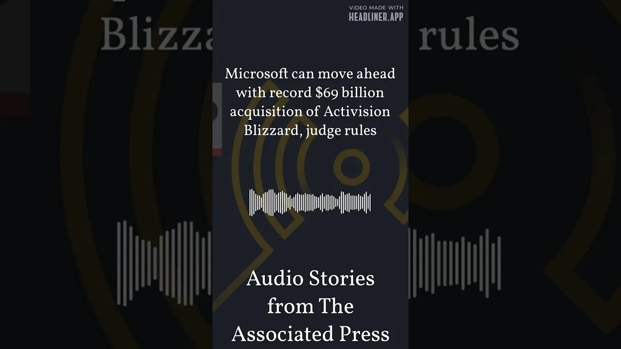 Microsoft can move ahead with record $69 billion acquisition of Activision Blizzard, judge rules...