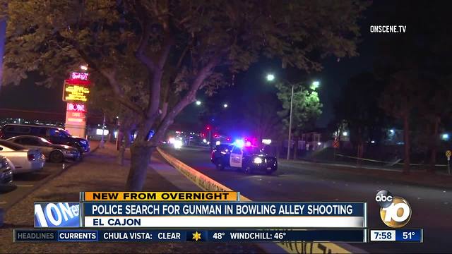 Police search for gunman near El Cajon bowling alley