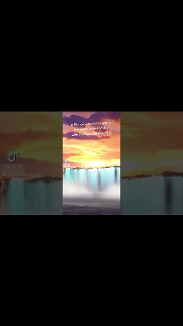 Did you know what a Plunge Waterfall is? #facts