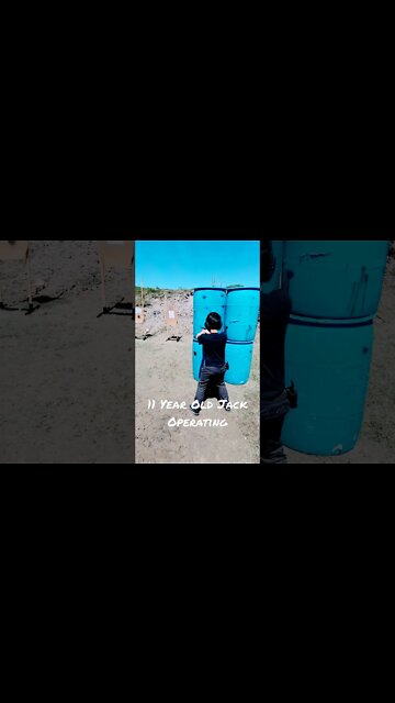 Young Jack operating on the range #shorts