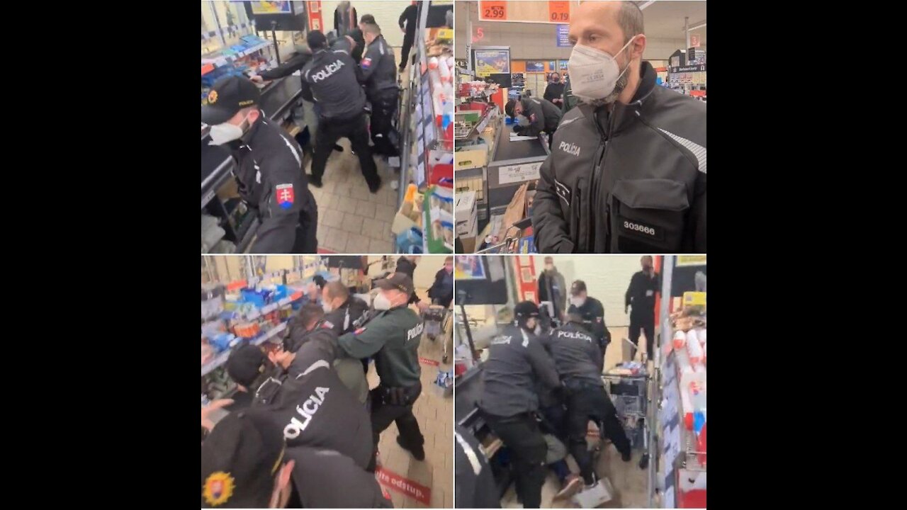 Policajna Agresivita LIDL Piestany - Video 3