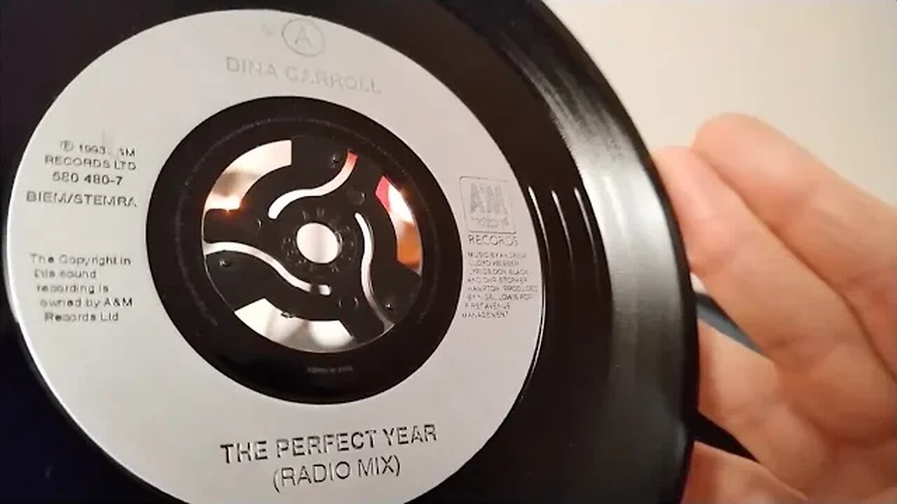 The Perfect Year (Radio Mix) ~ Dina Carroll ~ 1993 A&M 45rpm Vinyl Single ~ 1963 Bush SRP31D Player