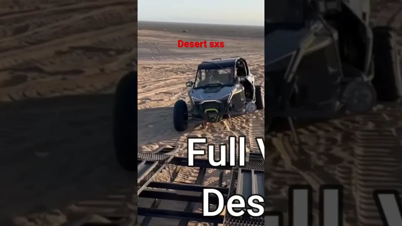 New rzr is smashed at Glamis #crash #smashed #rzr #sxs #utv