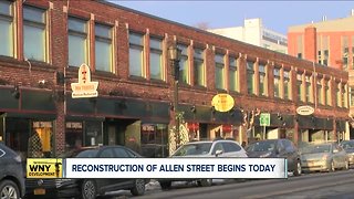 Reconstruction of Allen Street begins Monday