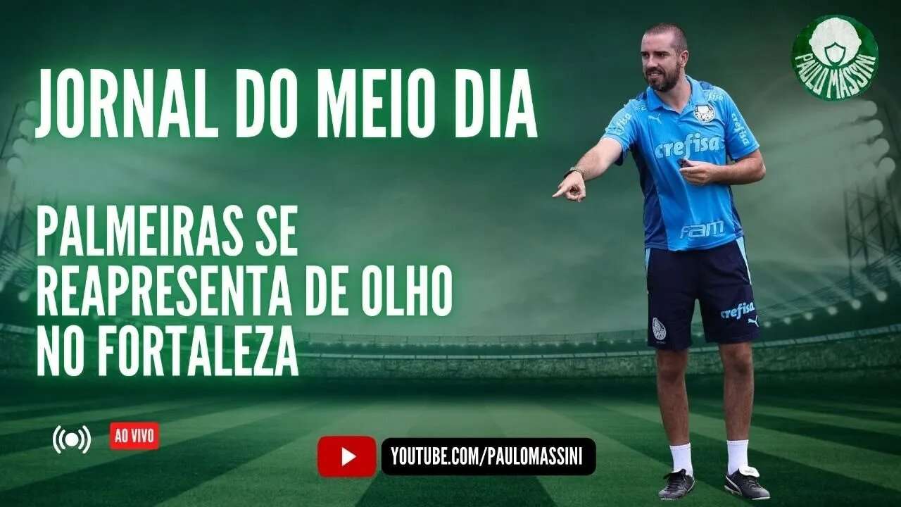 JORNAL DO MEIO-DIA - AO VIVO! INFORMAÇÕES DO PALMEIRAS NO RETORNO AOS TREINAMENTOS