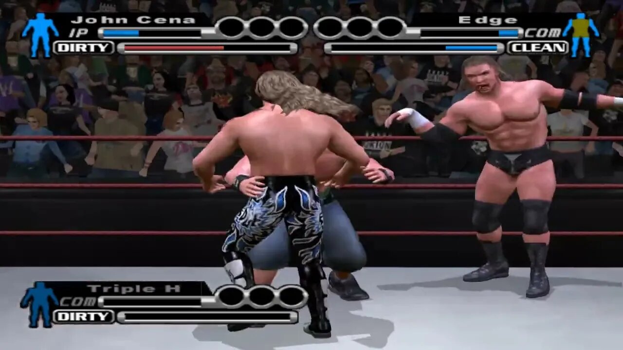 John Cena vs edge with Triple H as Special Referee | Smackdown vs Raw | Zuragames