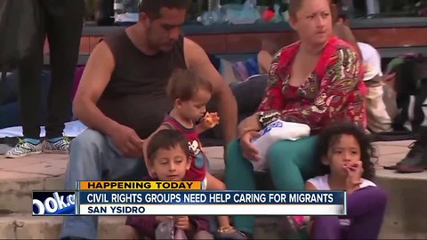 Groups asking for aid in helping migrants