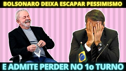 CAIU A FICHA - “Se houver 2° turno”, diz Bolsonaro sobre eleição