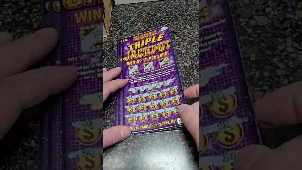 Testing Jackpot Lottery Tickets from Kentucky!