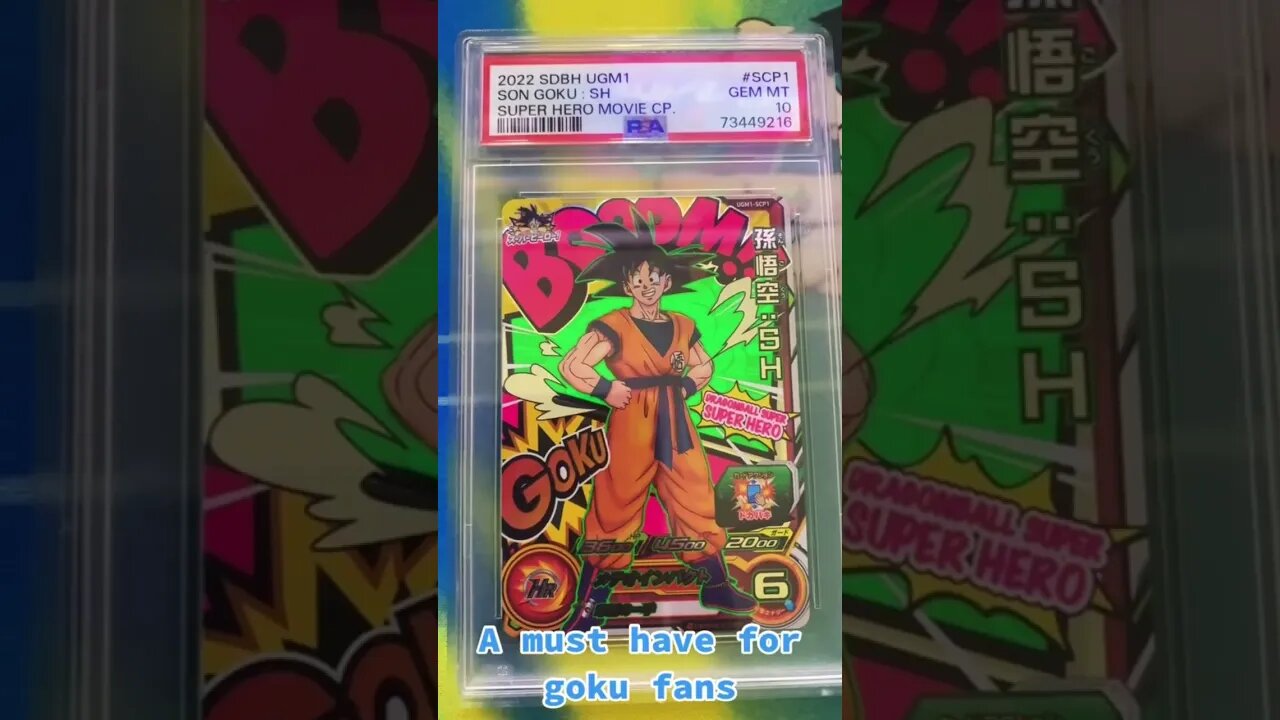 #superdragonballheroes #dbs #dragonballsuper #anime #cardgame #goku #tradincards #psa10 #collectible