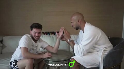 Top G Beats Adin Ross With 1 Finger in Arm Wrestle🤣#adinross
