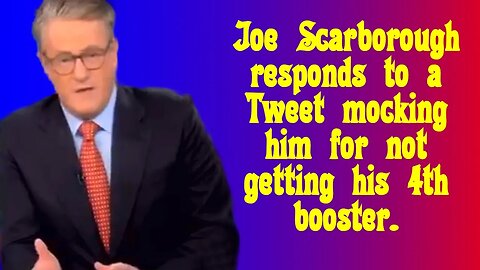 Joe Scarborough mocked on Twitter, then responds.