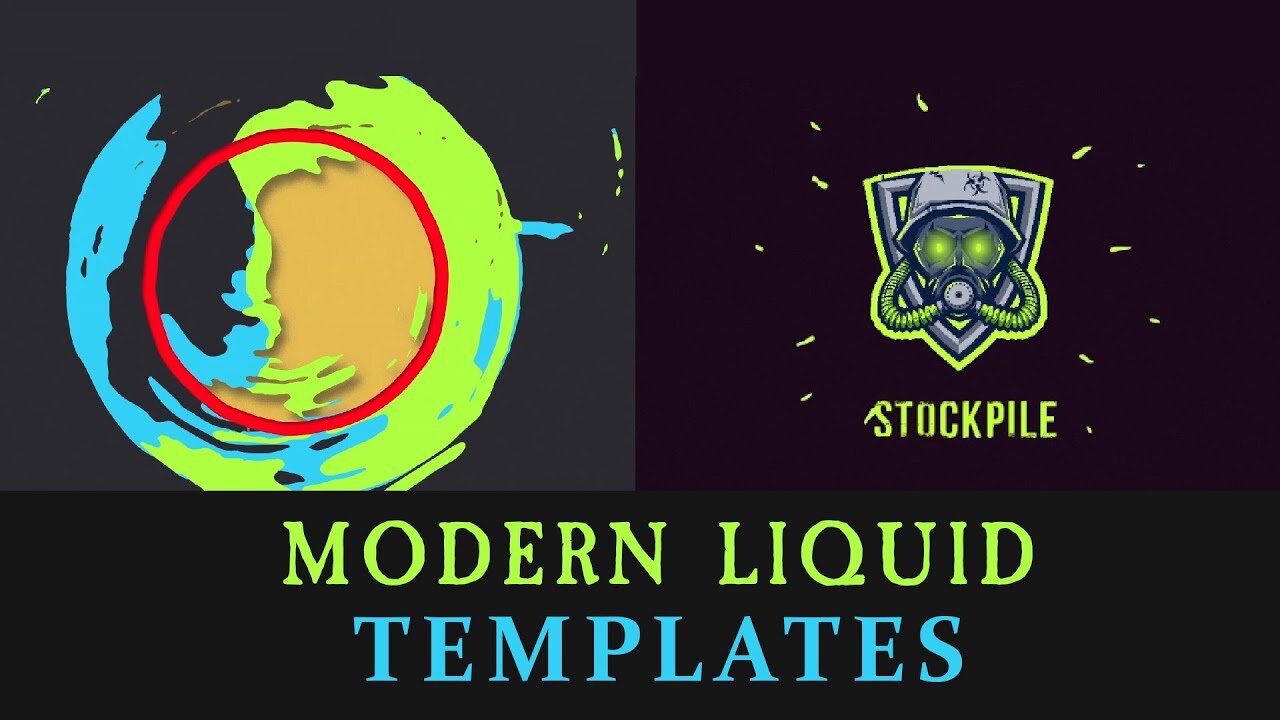 Modern Liquid Reveal Intro Templates | Free Template | Stock