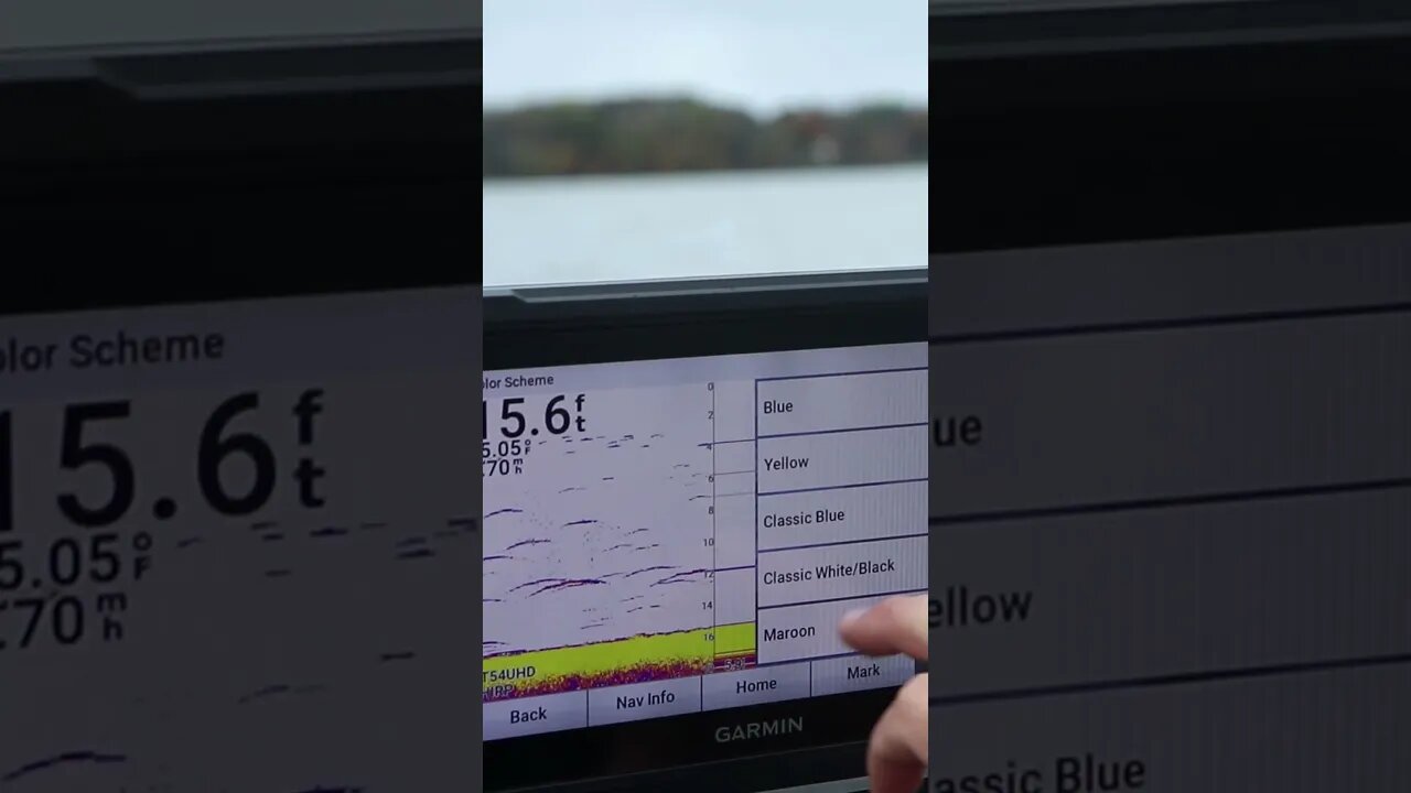 Garmin Echomap 93sv 2D sonar Color Palette