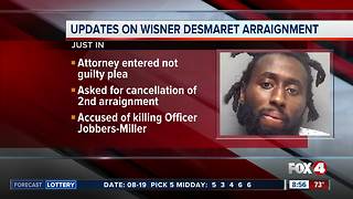 Attorney enters not guilty plea for Desmaret