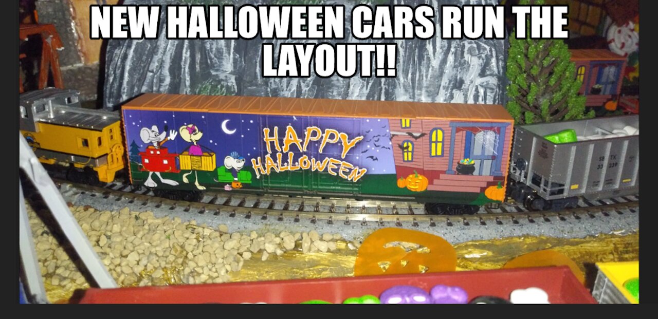 NEW HALLOWEEN CARS RUN THE LAYOUT!!