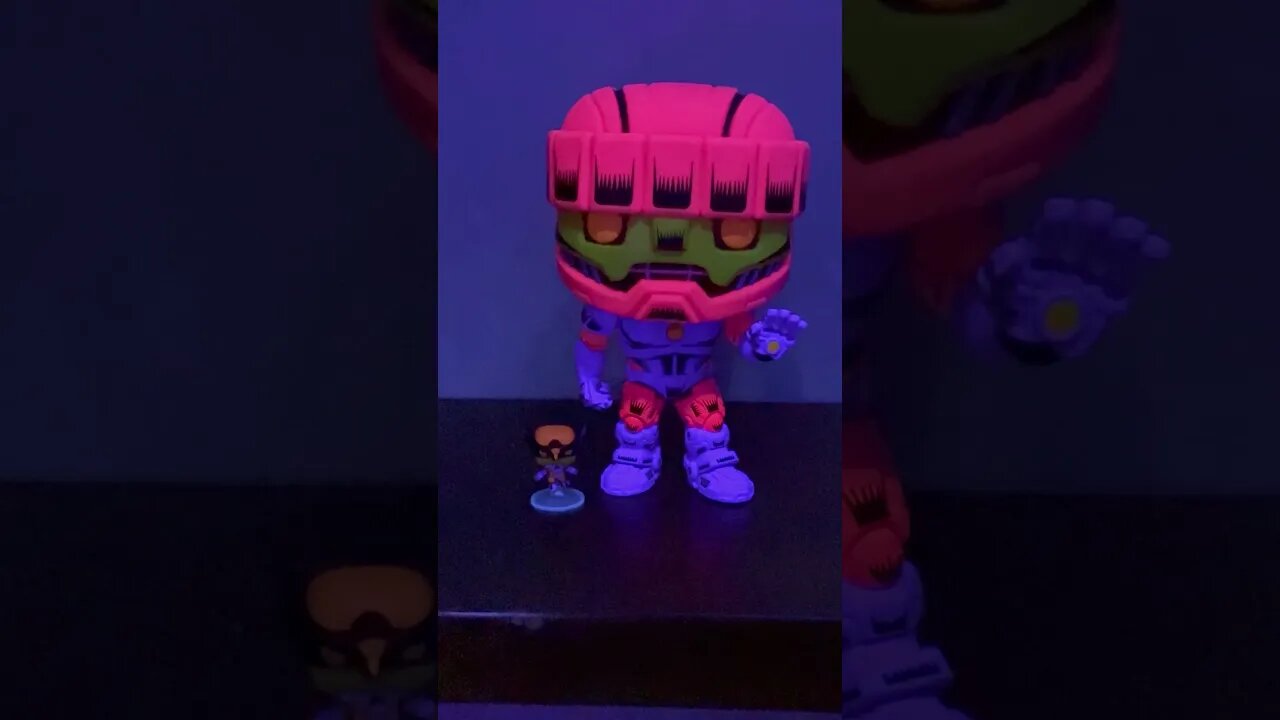 Black Light Sentinel and Wolverine Funko Pop!