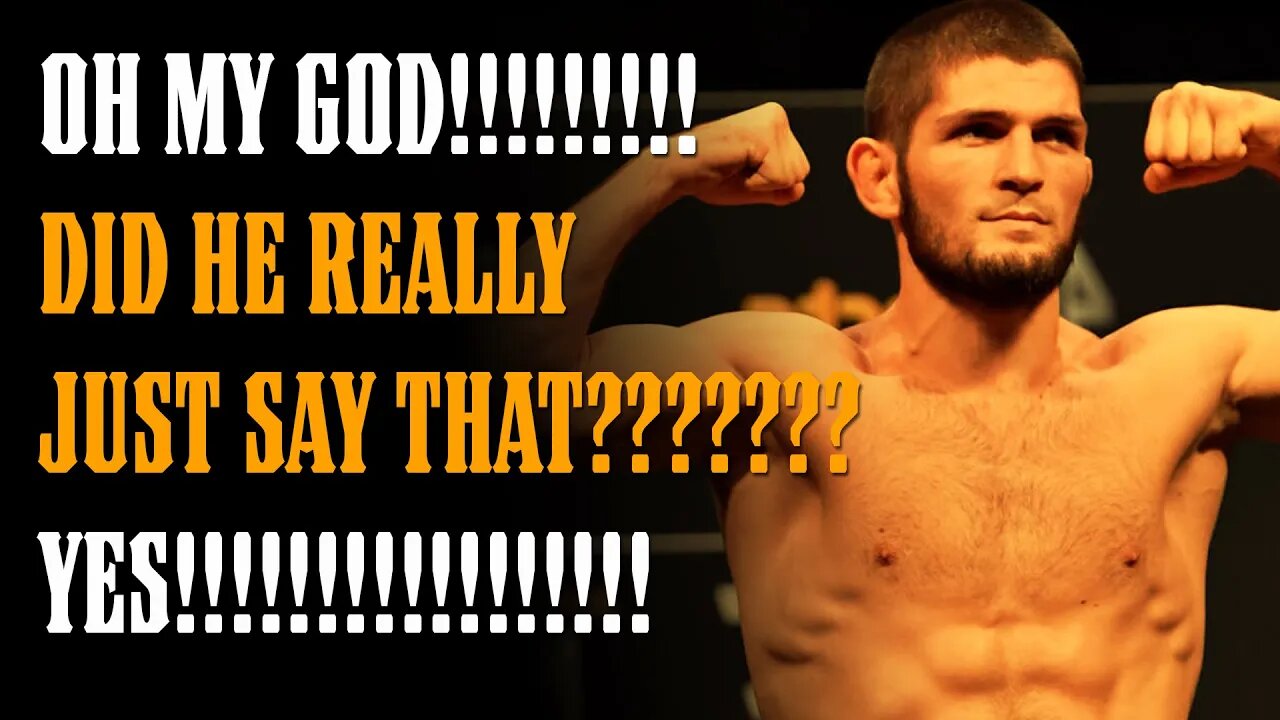 OMG!!! KHABIB to COMEBACK if CHARLES BEATS ISLAM????!!!