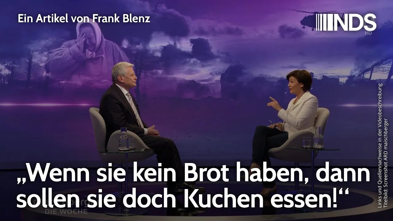 „Wenn sie kein Brot haben, dann sollen sie doch Kuchen essen!“ | Frank Blenz | NDS-Podcast