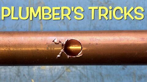 How to solder a hole in a copper pipe. Plumber's Tricks. DIY.