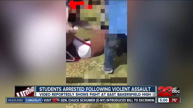 Seven students arrested following violent assault captured on video