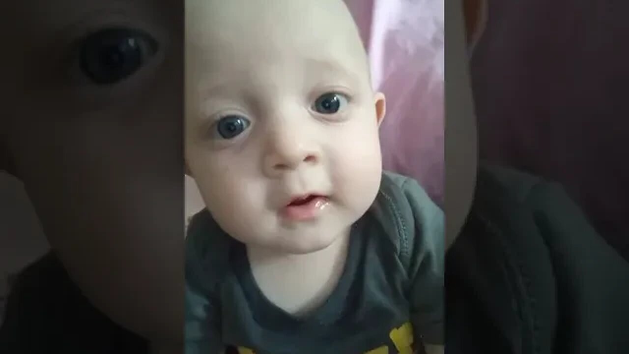 Cute Baby Boy Wants Cell Phone