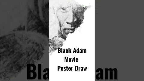 Black Adam Movie Poster Drawing Timelapse #blackadam #art #fanart