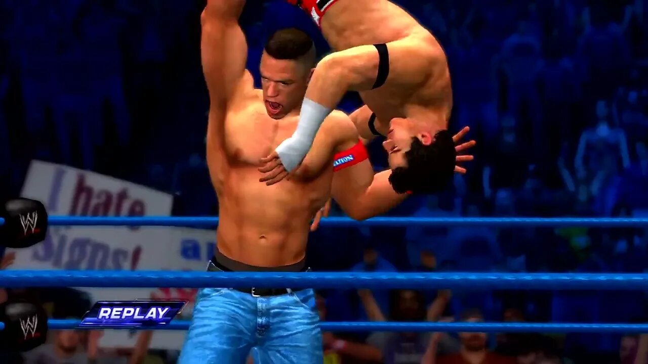 WWE '12 Gameplay John Cena vs Evan Bourne