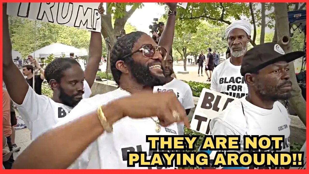 "Blacks For Trump" Tells the Media Outside Courthouse What They Think Of Jack Smith and Bidens