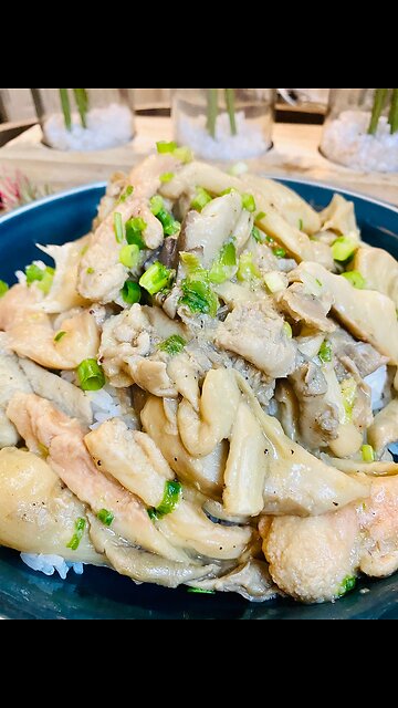 Oyster Mushroom in Garlic Sauce