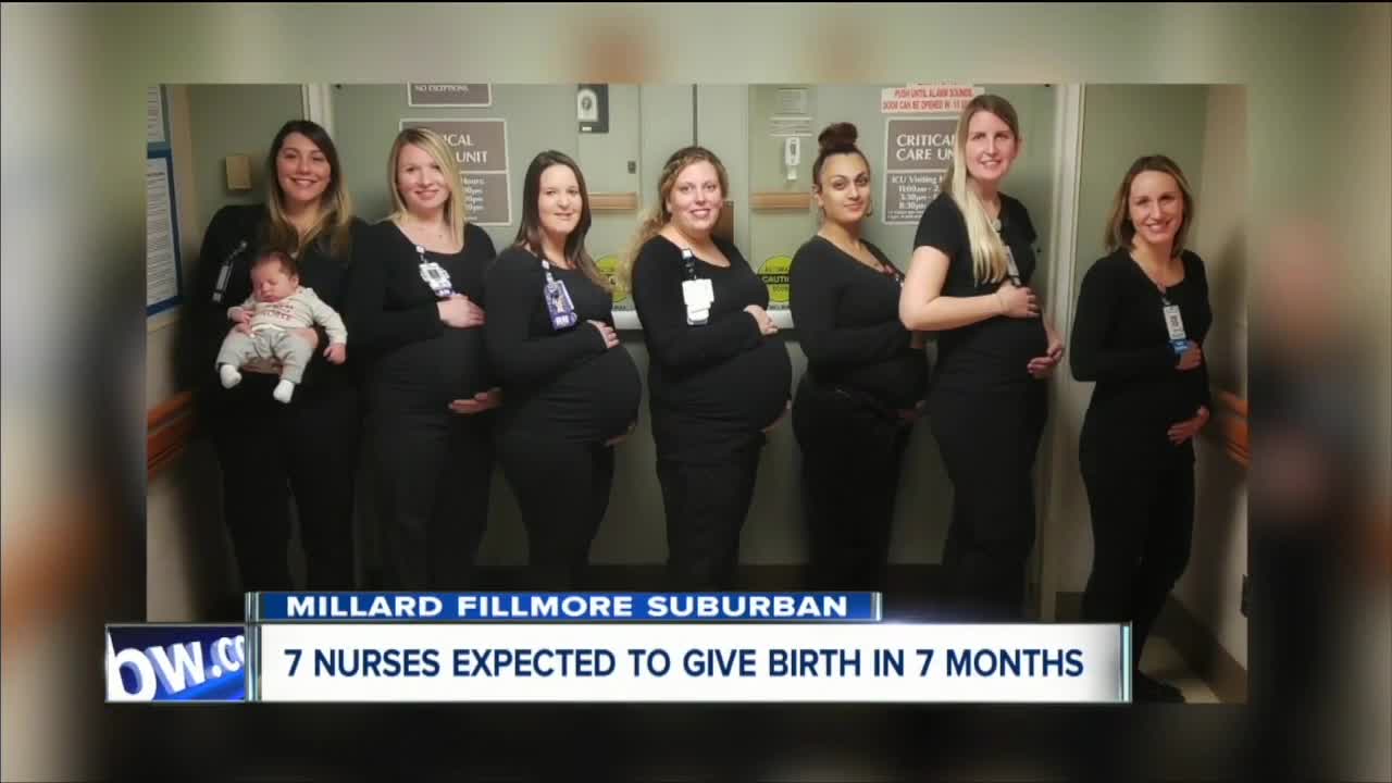 7 intensive care unit nurses are expecting babies in the next 7 months at Millard Fillmore Hospital