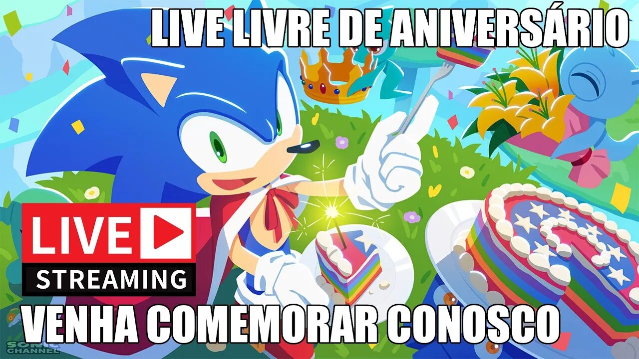 Live livre de aniversário • Venha comemorar meu aniversário conosco em live!