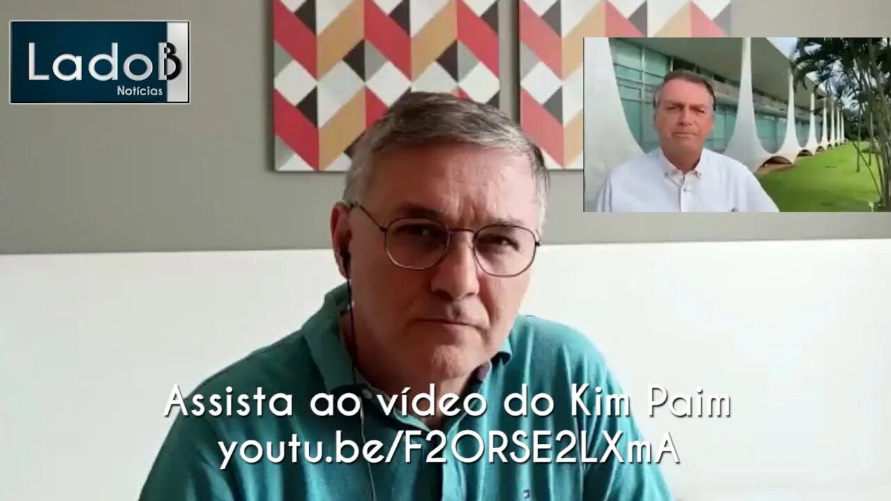 Bolsonaro recomenda o vídeo dossiê de Kim Paim, sobre Deltan Dallagnol, Moro e Álvaro Dias.