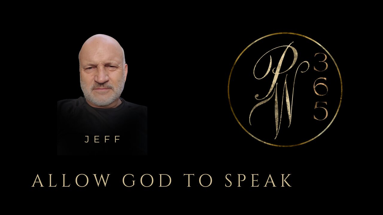 Allow God To Speak