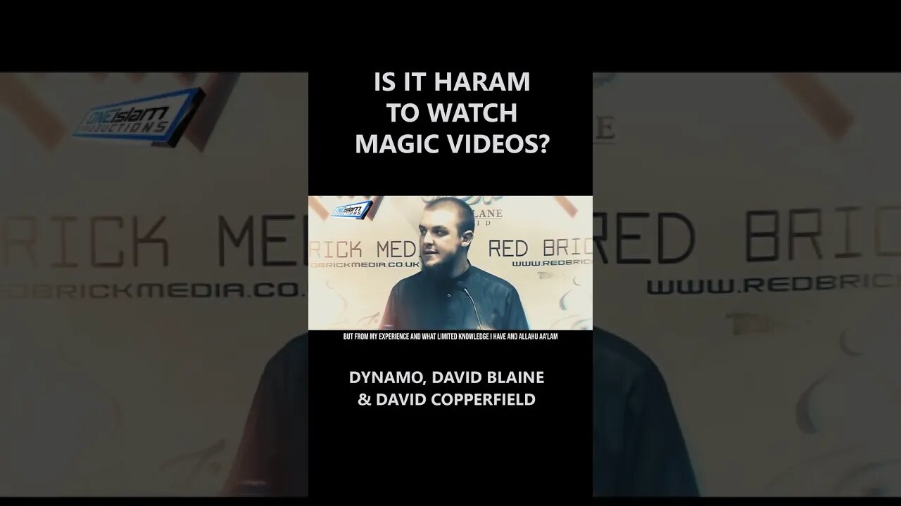 IS IT HARAM TO WATCH MAGIC VIDEOS?