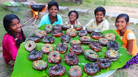 DONUT RECIPE | Village Style Donut Making | Homemade Donut | Village Fun Cooking