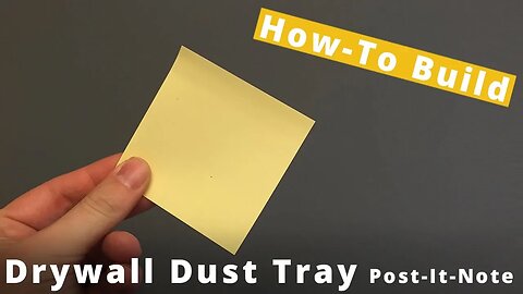 How To Turn a Post IT Note Tray For Collecting Drill Dust