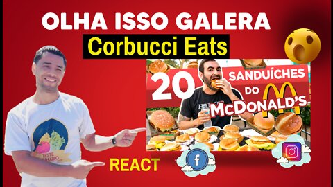 O QUE VOCE ACHA ,QUANTO TEMPO ELE COMER 20 LANCHES DO MCDONALDS NOS EUA!! REACT