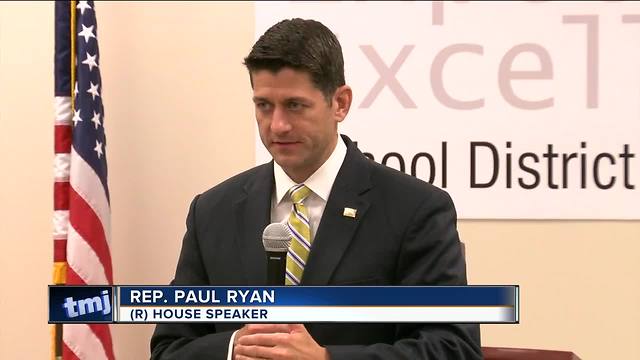 Speaker Ryan visits students in New Berlin, tours high school