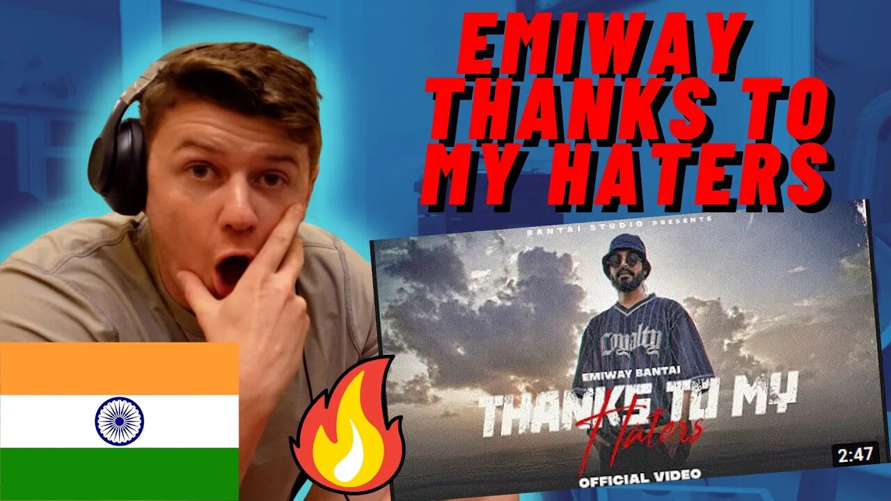 🇮🇳EMIWAY - THANKS TO MY HATERS (OFFICIAL MUSIC VIDEO) | **INSANE IRISH GUY REACTION**