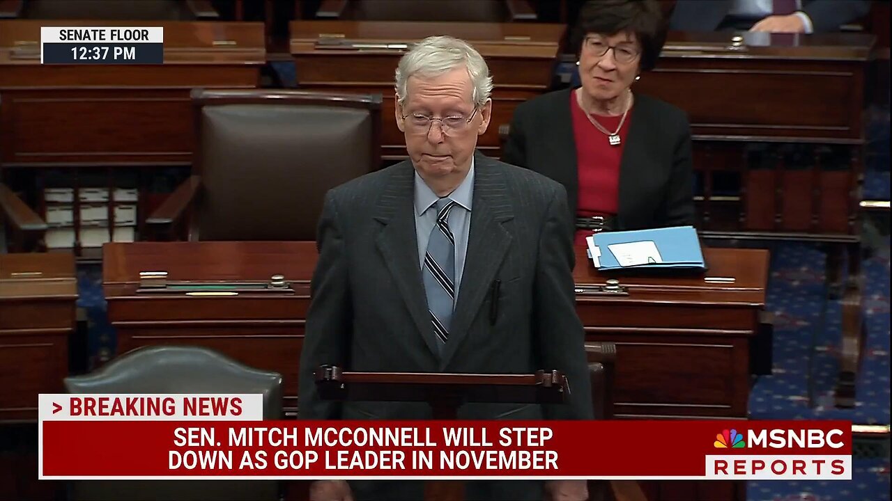 Old fart "Glitch" McConnell is gone... FJB next?