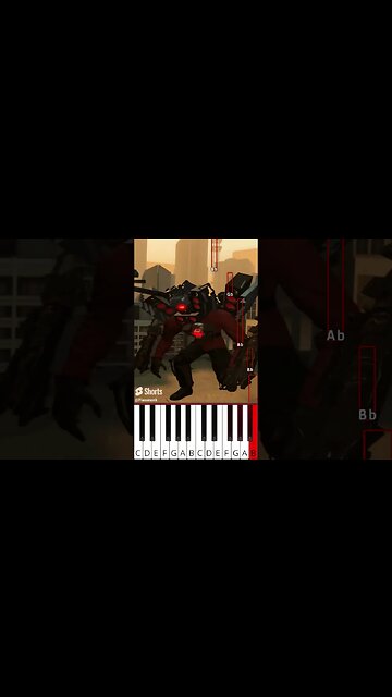 INVINCIBLE Titan Speakerman (@DaFuqBoom) - Octave Piano Tutorial