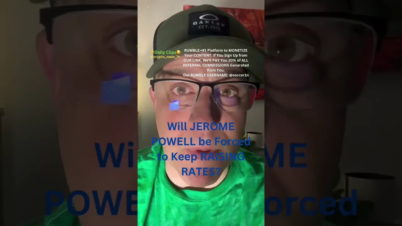 Will JEROME POWELL be Forced to Keep RAISING RATES? #crypto #rumble #interestrates #jeromepowell #c