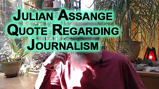 Julian Assange Quote Regarding Journalism, Speaking at Council of Europe, October 1, 2024 [SEE LINK]