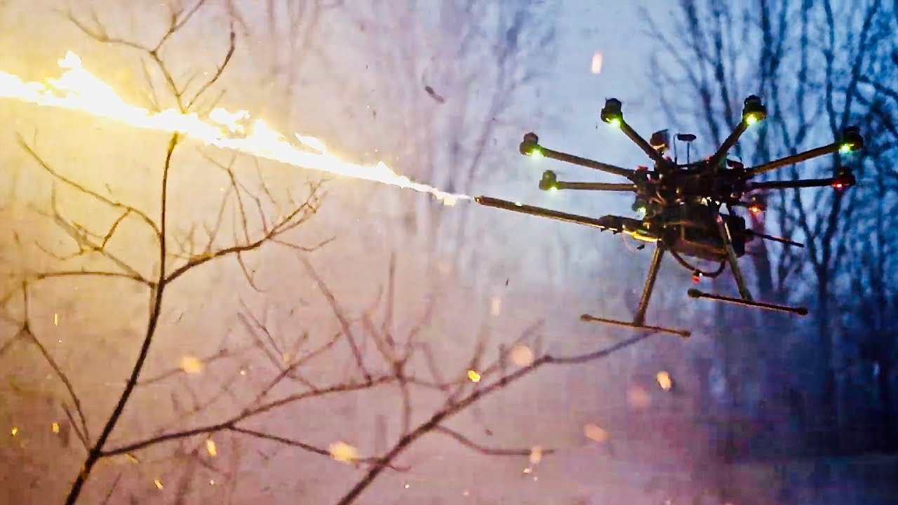 FLAME THROWING DRONE! 🔥